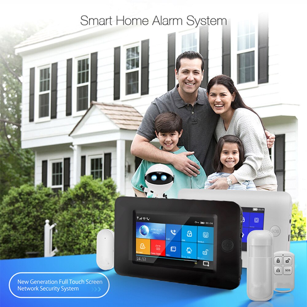 wifi-gsm-rfid smart wireless home security alarm system with tuya app